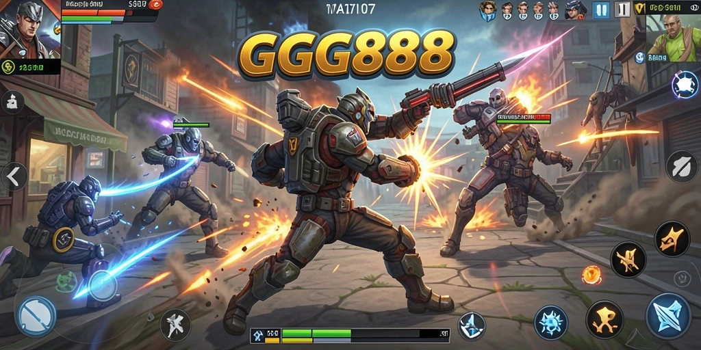 Tangkapan layar GGG888 menampilkan aksi seru dalam pertempuran.
