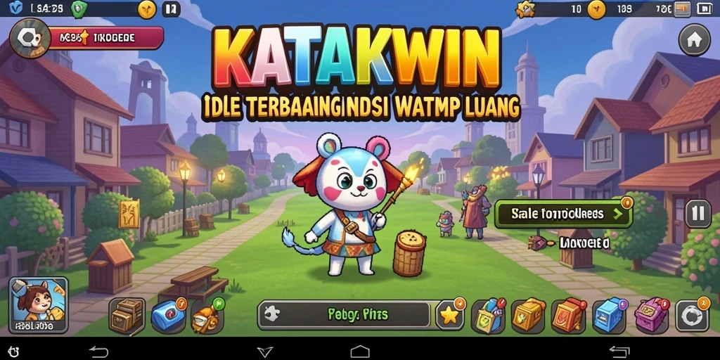 Tampilan menarik dari gameplay KATAKWIN yang memikat.