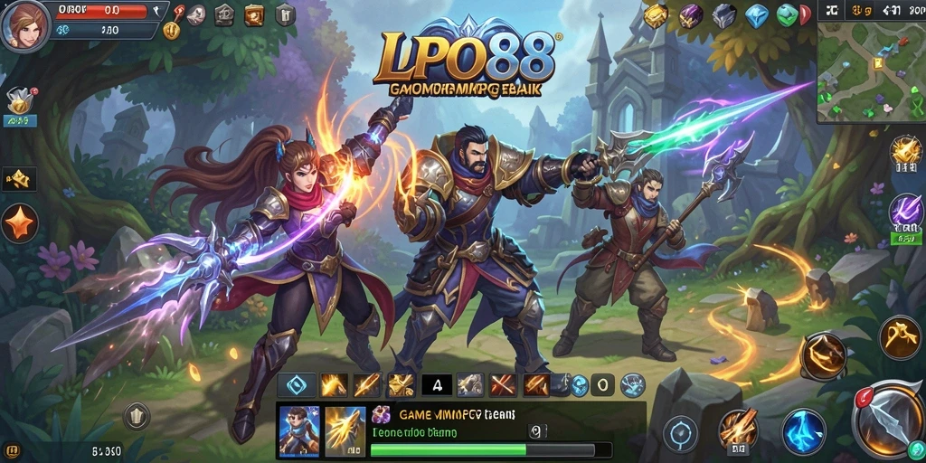 Tampilan gameplay LPO88 yang menarik dan penuh aksi dalam mendalami dunia MMORPG.