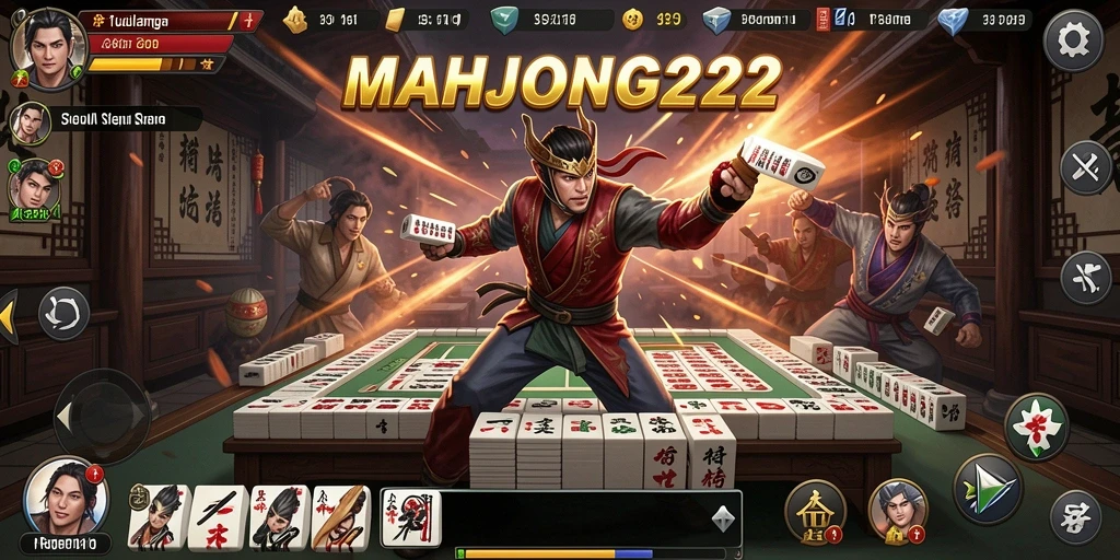 Tampilan seru dari gameplay MAHJONG222 yang penuh aksi.