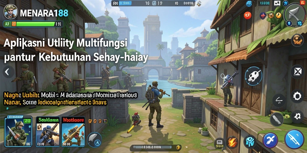 Tampilan utama aplikasi MENARA188 dengan fitur-fitur Utility yang bermanfaat.