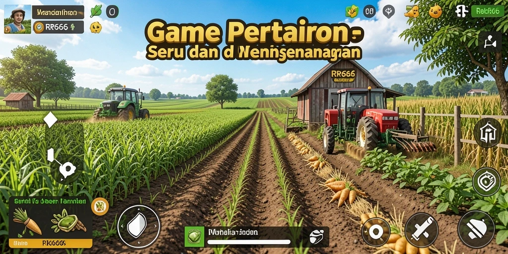 Tampilan gameplay menarik dari game pertanian RR666.