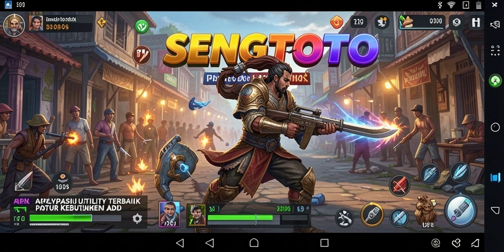 Tampilan screenshot SENGTOTO menampilkan antarmuka aplikasi Utility yang sederhana dan fungsional.